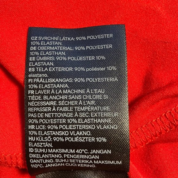 H&M Divided Red Wrap Dress Size 8 - Picture 4 of 6